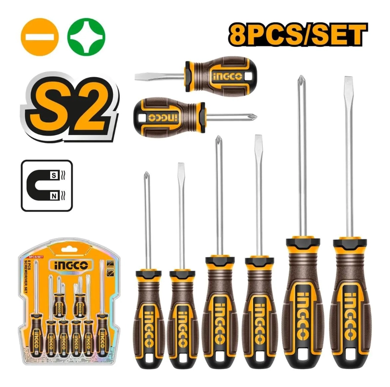 SET DE 8 DESTORNILLADORES ERGONOMICOS - 3