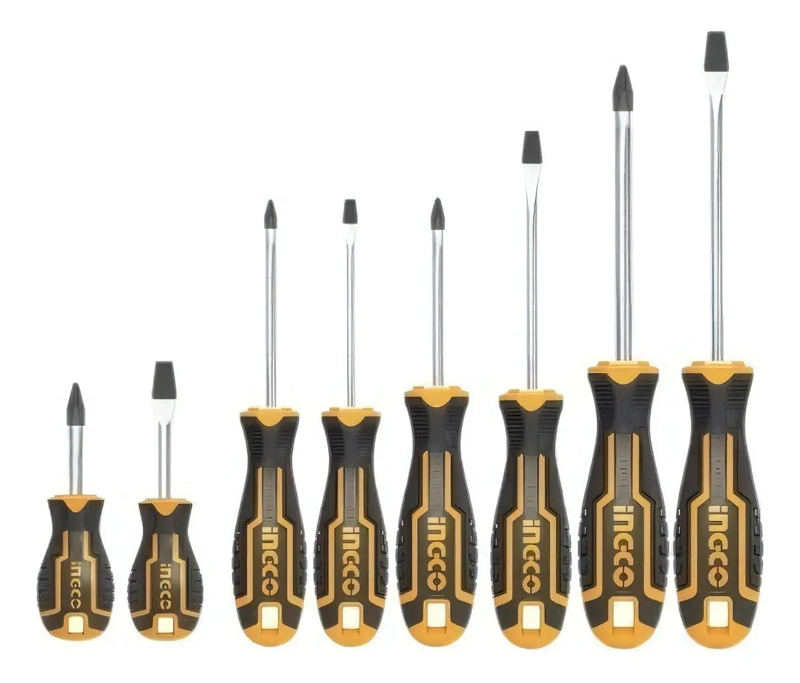 SET DE 8 DESTORNILLADORES ERGONOMICOS - 6