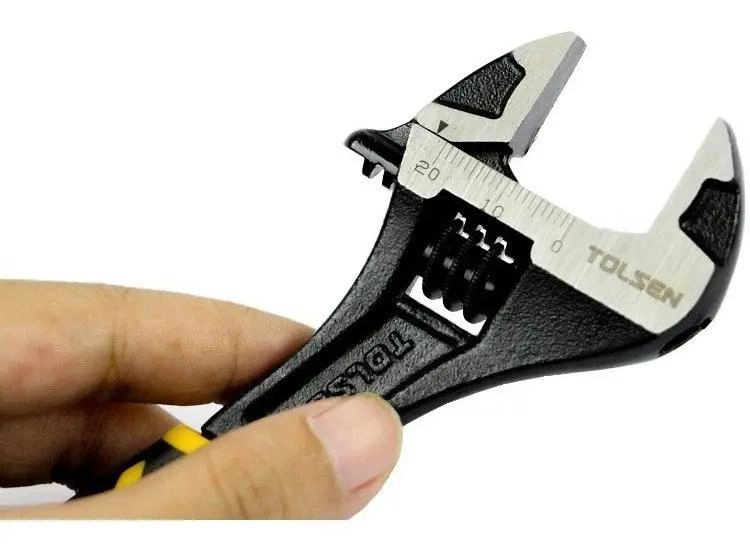 LLAVE AJUSTABLE 150 MM CON MANGO PLASTICO - 2