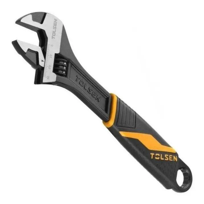 LLAVE AJUSTABLE 150 MM CON MANGO PLASTICO - 5