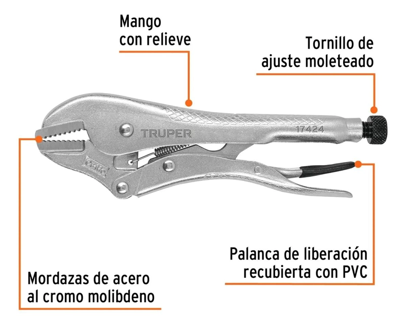 ALICATE DE PRESION 25.4 CM PUNTA RECTA - 5