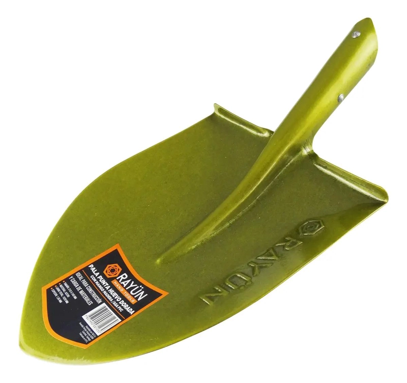 PALA DE CONSTRUCCION CON MANGO DE MADERA - 3