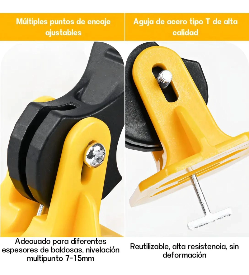 KIT DE NIVELACION DE BALDOSAS 50 PIEZAS - 4