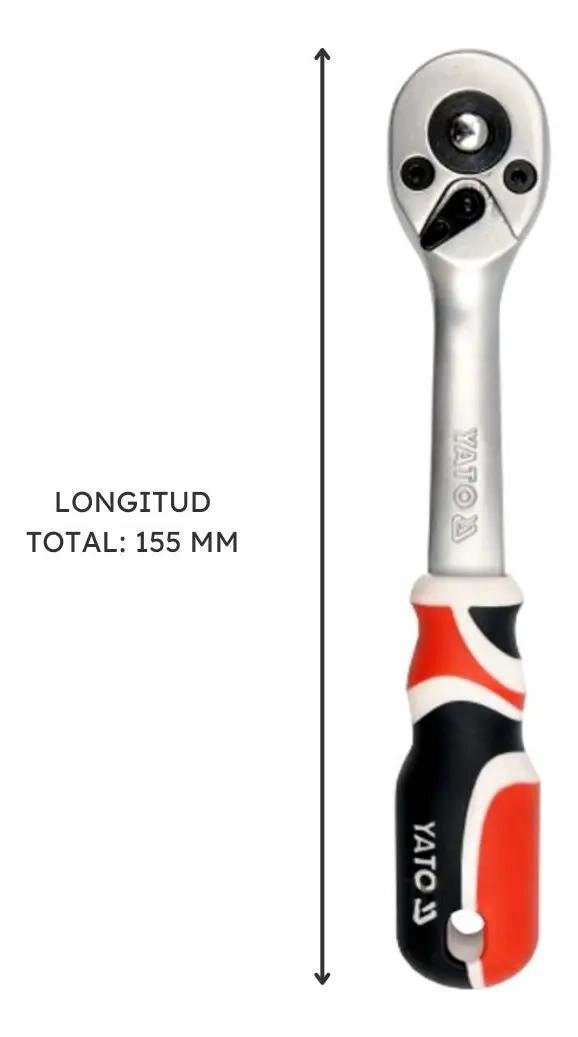 TRINQUETE CURVO 1/4'' 155 MM CON MANGO ERGONOMICO - 6