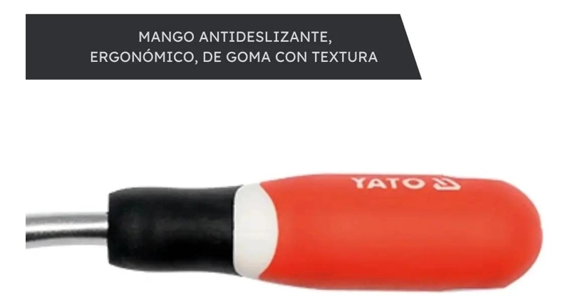 TRINQUETE CURVO 1/4'' 155 MM CON MANGO ERGONOMICO - 10