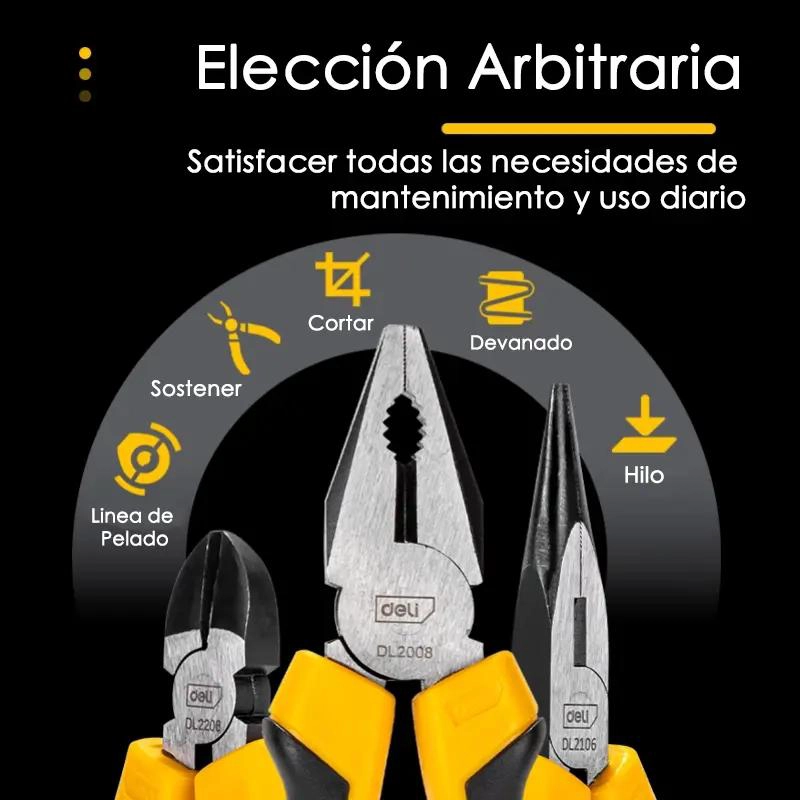 JUEGO DE ALICATES DE 3 PIEZAS 8' Y 6' - 3