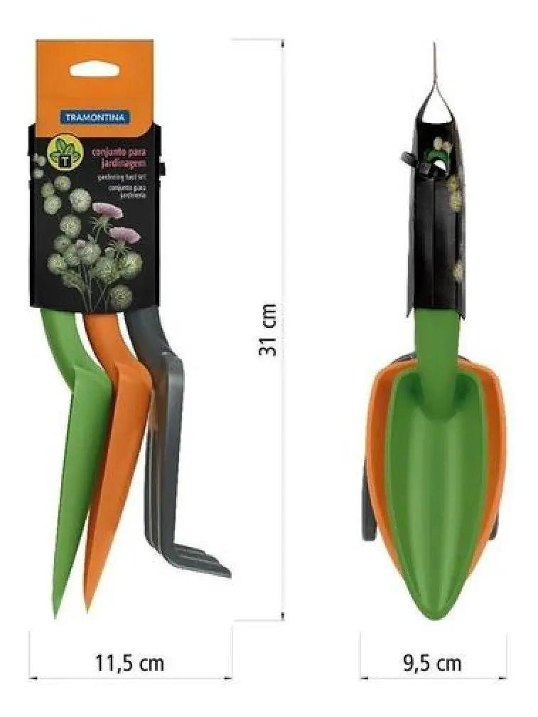 KIT DE JARDINERIA CON 3 HERRAMIENTAS ESENCIALES - 2
