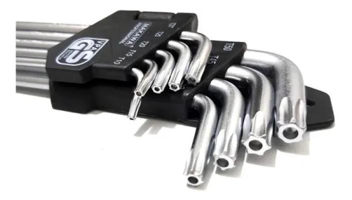 SET DE 9 LLAVES TORX ESTRELLA DE ACERO CR-V - 3