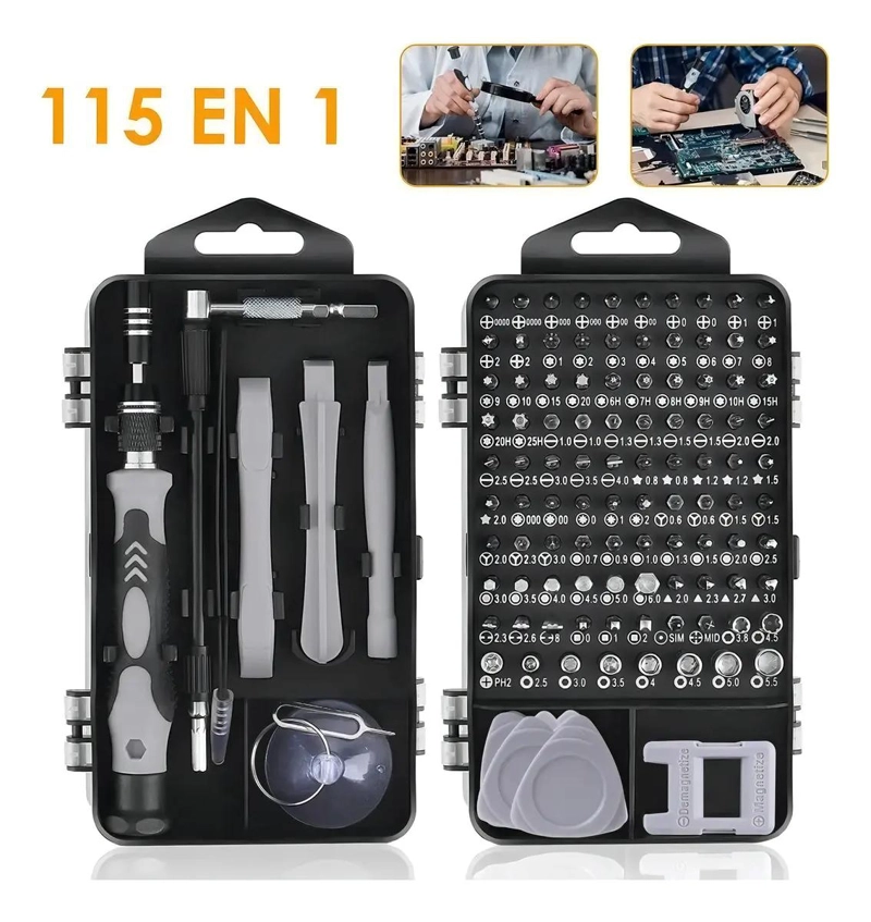KIT DE DESTORNILLADORES 115 EN 1 MULTIFUNCIONAL - 3