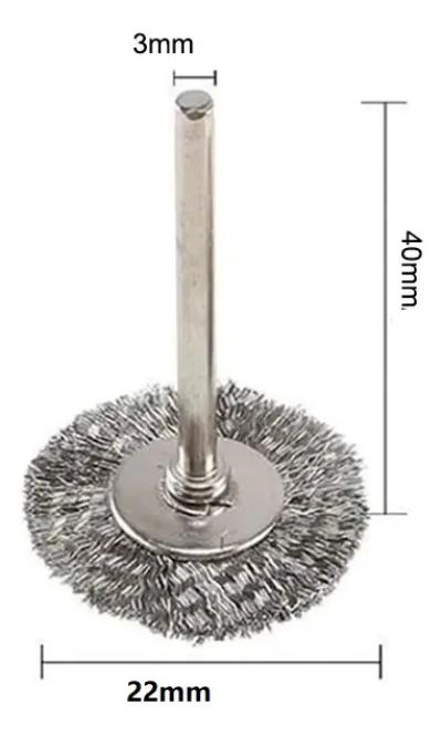 CEPILLO DE ACERO CIRCULAR PARA MINI TALADROS - 2