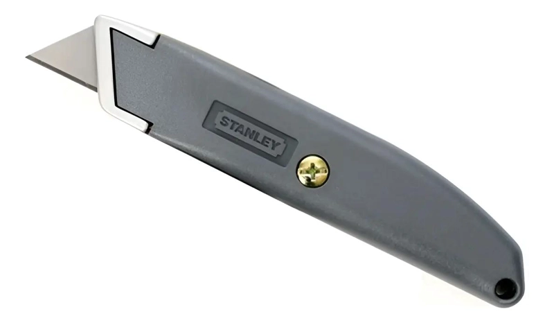 CUCHILLO CARTONERO RETRACTIL METALICO GRANDE - 1