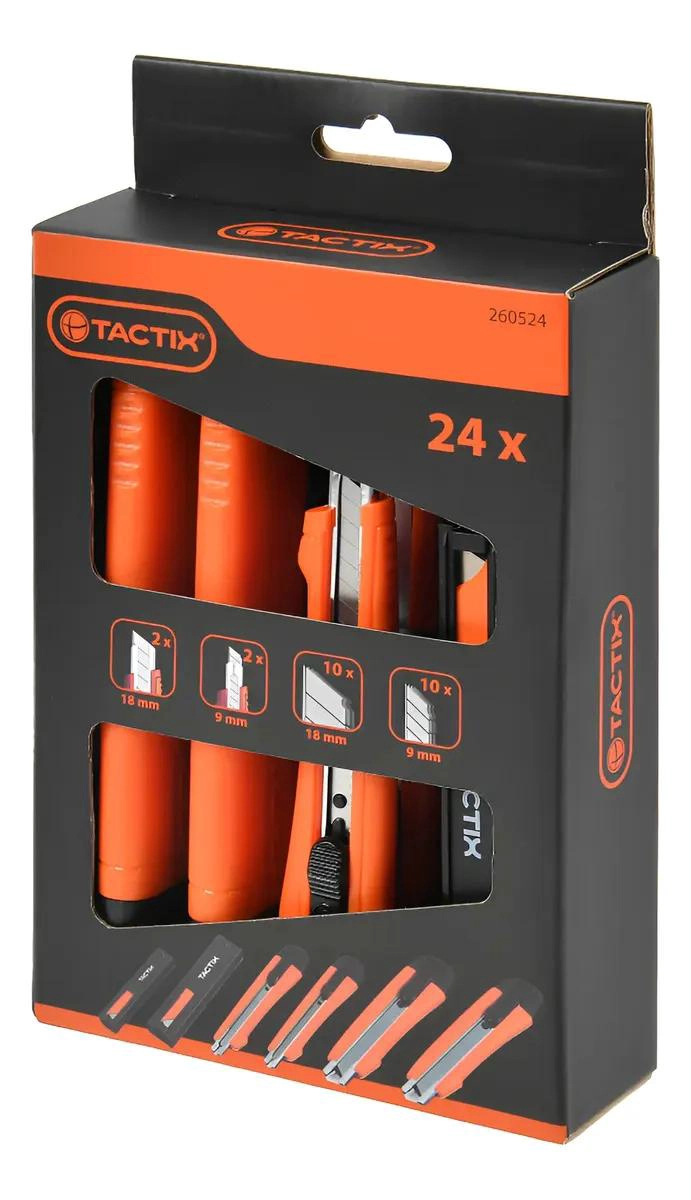 JUEGO DE CUCHILLO CARTONERO CON 20 HOJAS - 1