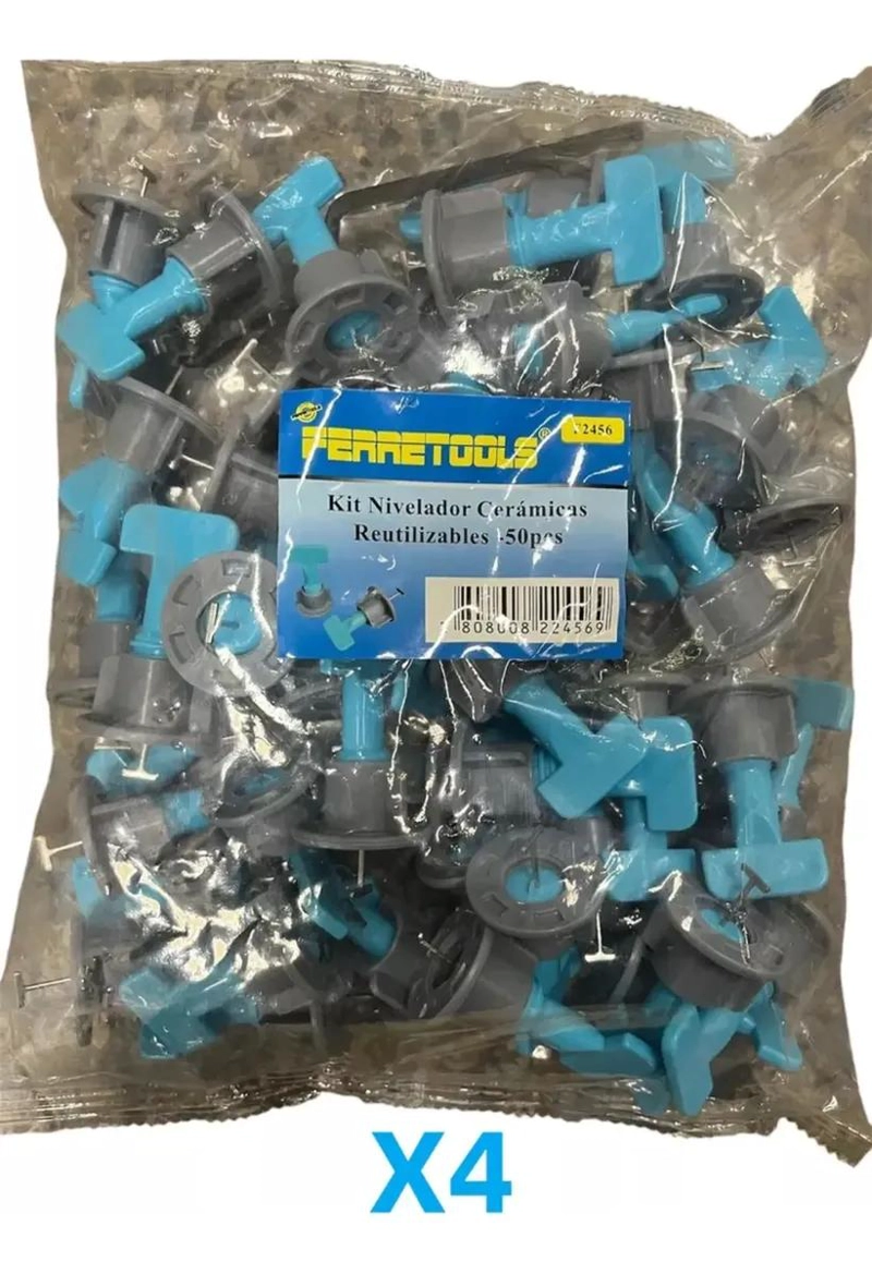 CLIPS NIVELADORES CERAMICA 100 UNIDADES AZUL - 3