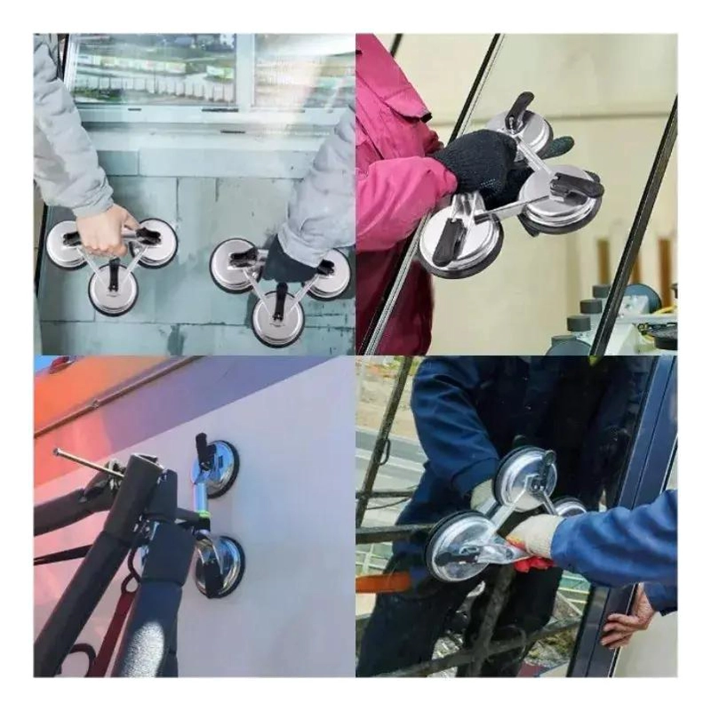 VENTOSA DE ALUMINIO TRIPLE 150KG PARA VIDRIO - 5