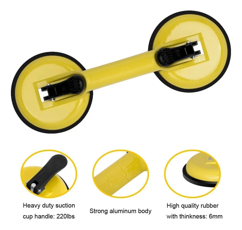 VENTOSA DOBLE COPA 60 KG PARA VIDRIO - 2