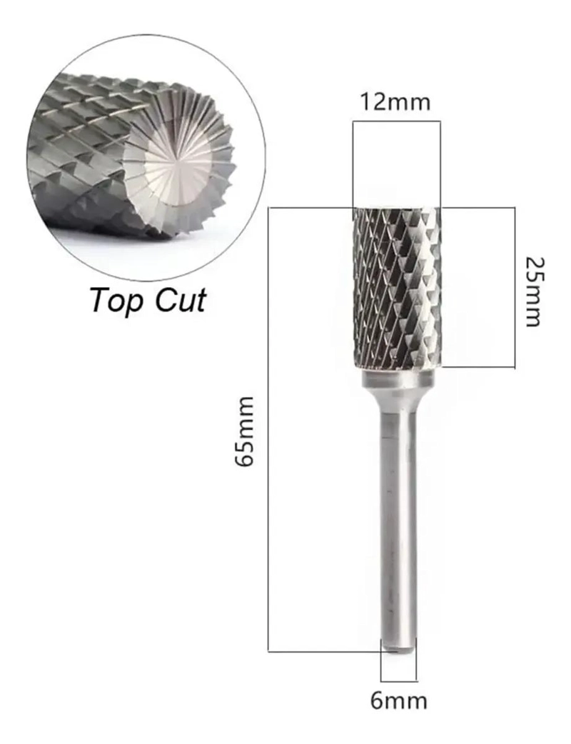 LIMA ROTATIVA DOBLE CORTE PARA METAL Y MADERA - 4