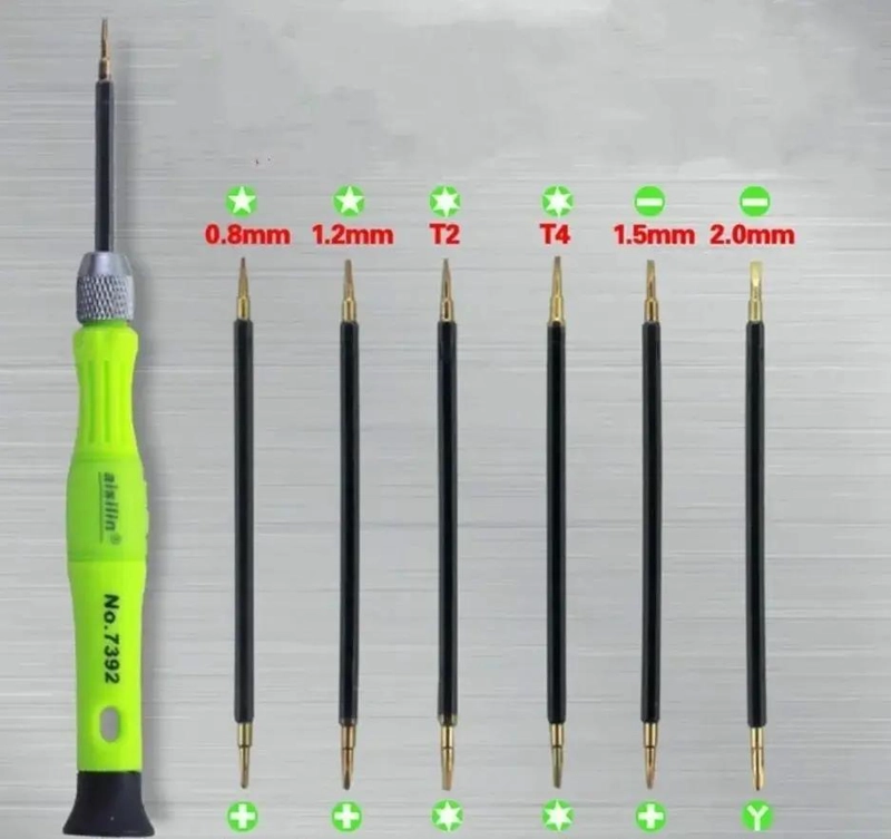 KIT DE DESTORNILLADORES DE PRECISION 6 + 1 - 2