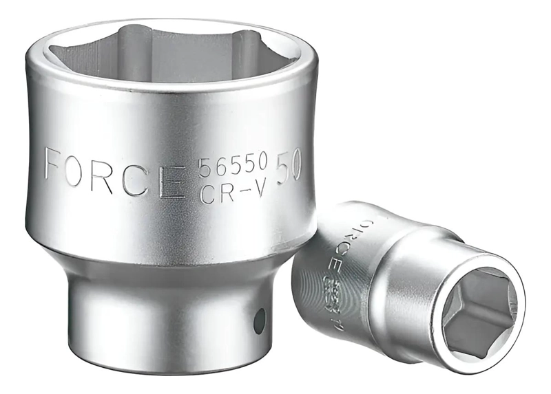 DADO HEXAGONAL 3/4'' 19 MM ACERO CROMADO - 1
