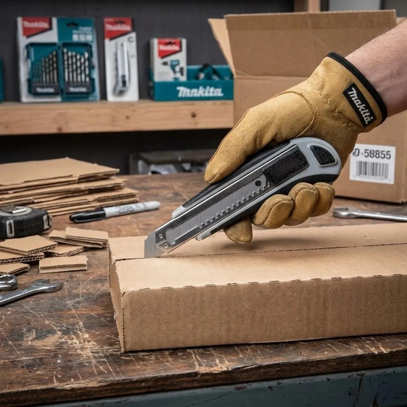 CUCHILLO CARTONERO CON 8 HOJAS DE ACERO - 2