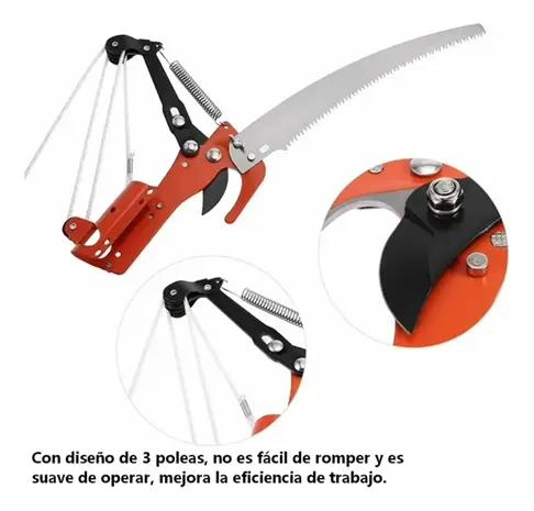 TIJERA DE ALTURA CON SIERRA PARA JARDINERIA - 4