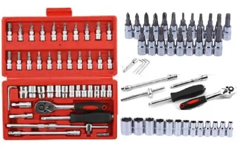 SET CAJA JUEGO HERRAMIENTA DADOS 46 PIEZAS - 9