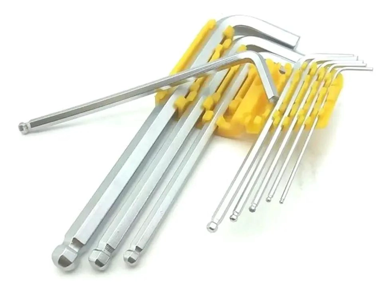 SET DE LLAVES ALLEN HEXAGONALES 9 PIEZAS - 2