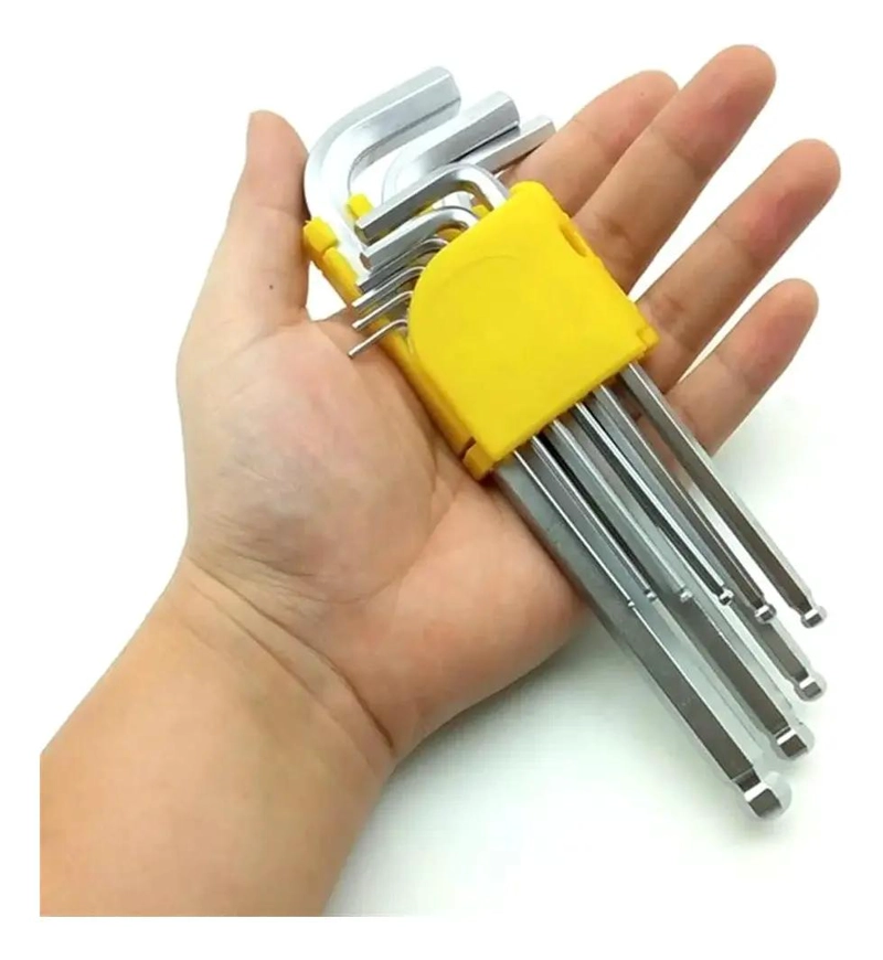 SET DE LLAVES ALLEN HEXAGONALES 9 PIEZAS - 4