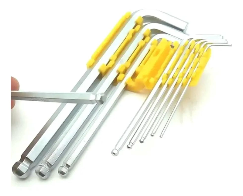 SET DE LLAVES ALLEN HEXAGONALES 9 PIEZAS - 6