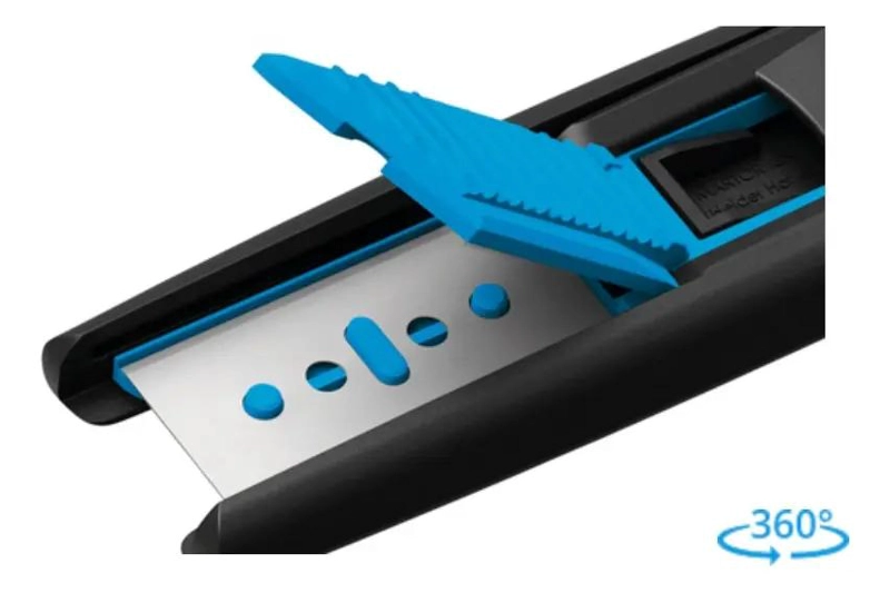 CUCHILLO CORTADOR AUTO-RETRACTIL NEGRO - 2