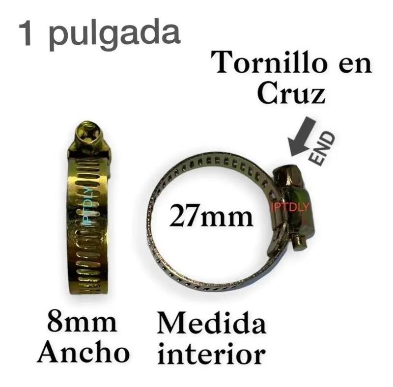 100 ABRAZADERAS METALICAS DE 1 PULGADA - 2
