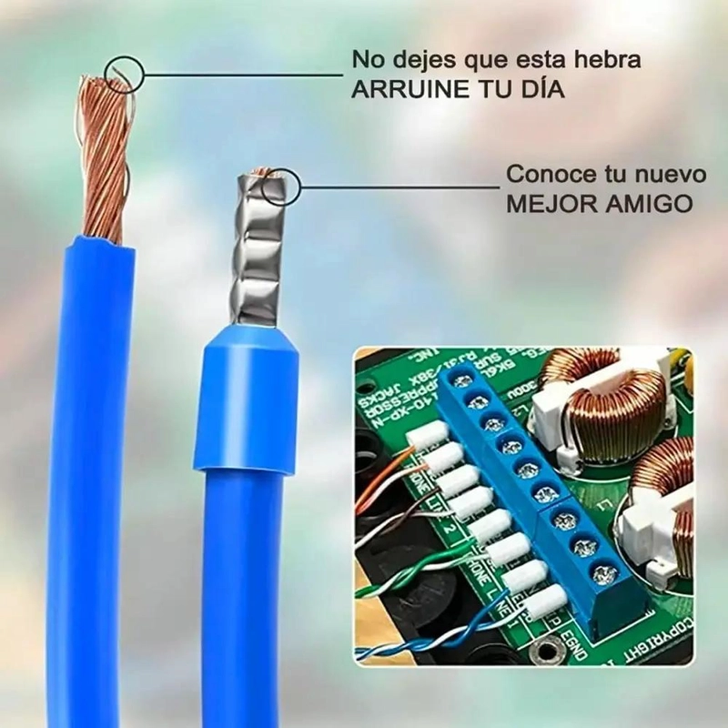 ALICATE CRIMPADOR PARA MANGUITOS AISLADOS - 8