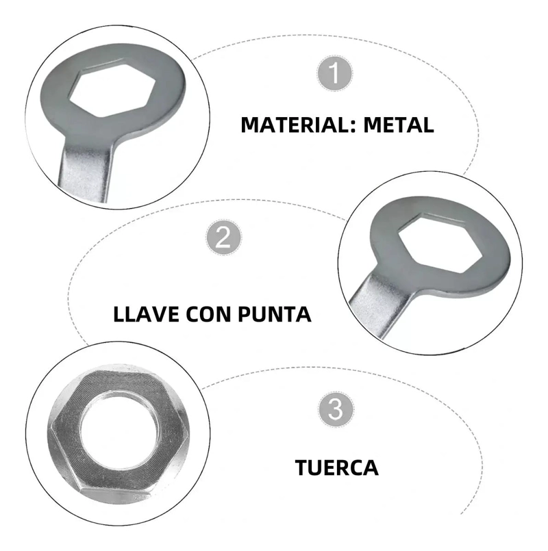 LLAVE DE EMBRAGUE PARA LAVADORA 20 CM - 4
