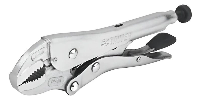 PINZA DE PRESION CURVADA 18 CM AUTOAJUSTABLE - 1