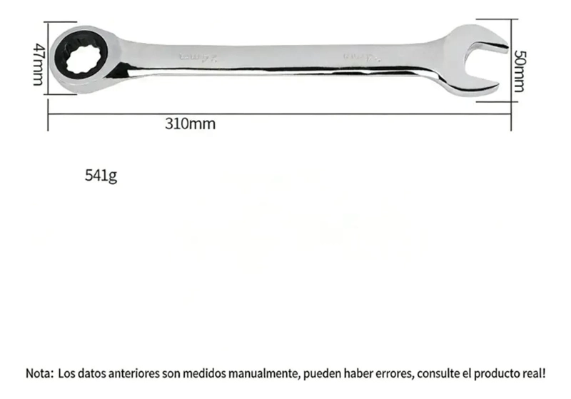 LLAVE AJUSTABLE DE 24MM CON TRINQUETE - 2