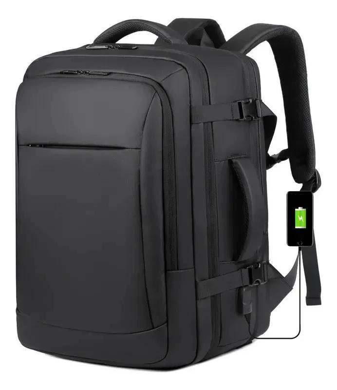 MOCHILA MALETA ANTIRROBO IMPERMEABLE EXPANSIBLE 38L CON C - 5