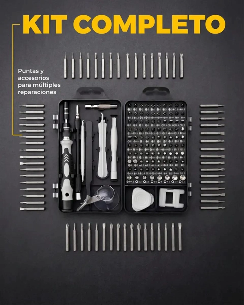 JUEGO DE DESTORNILLADORES DE PRECISION 115 EN 1 - 2