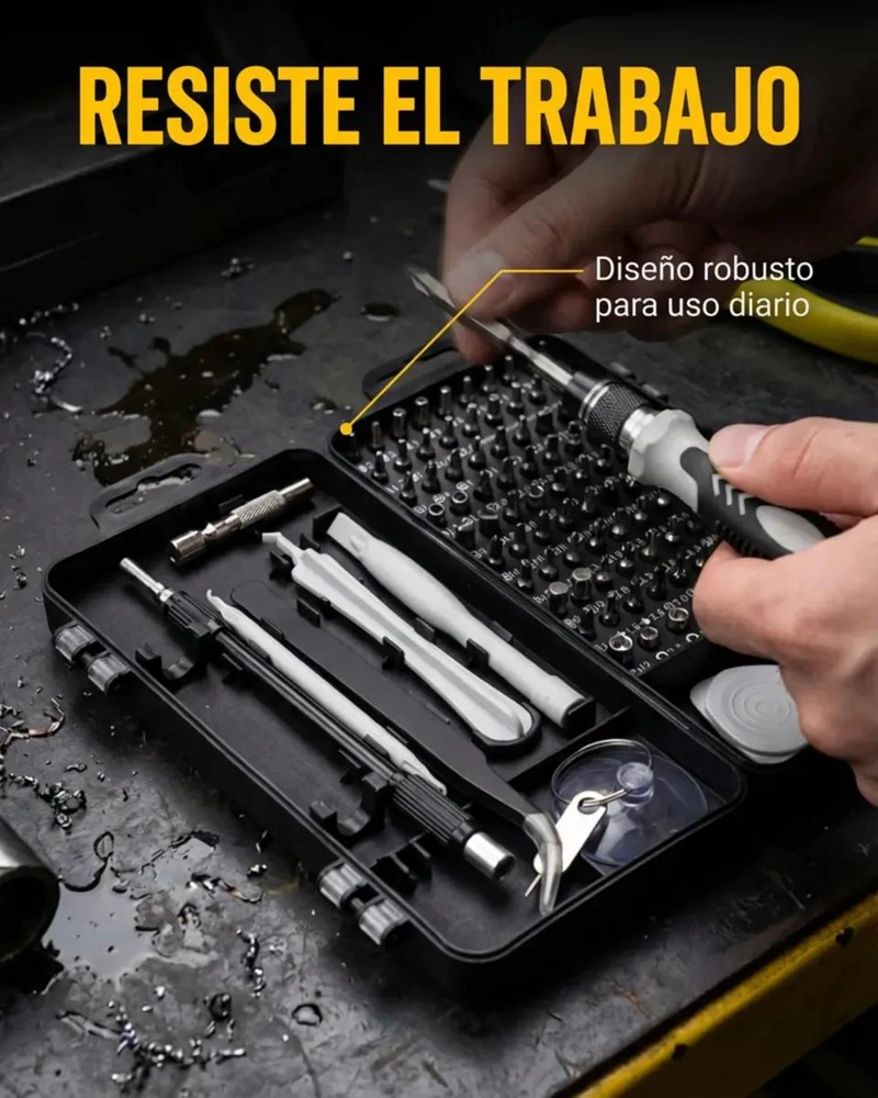 JUEGO DE DESTORNILLADORES DE PRECISION 115 EN 1 - 4