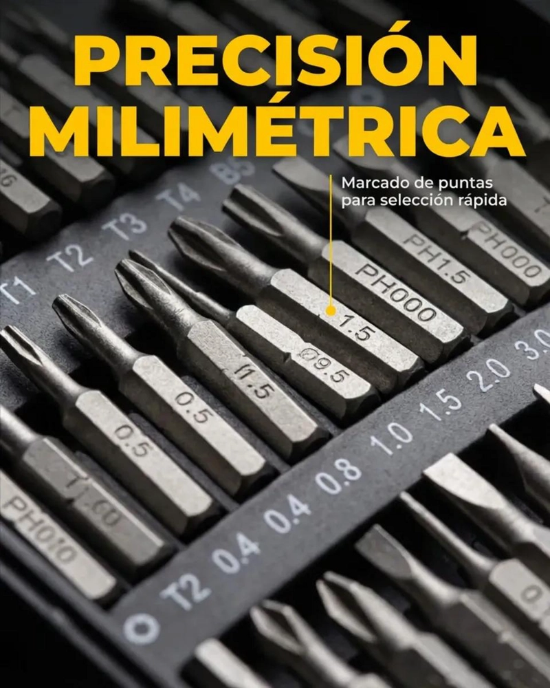 JUEGO DE DESTORNILLADORES DE PRECISION 115 EN 1 - 6