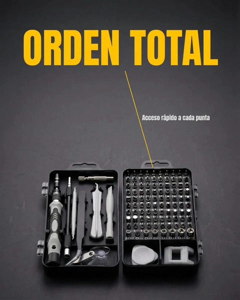 JUEGO DE DESTORNILLADORES DE PRECISION 115 EN 1 - 9