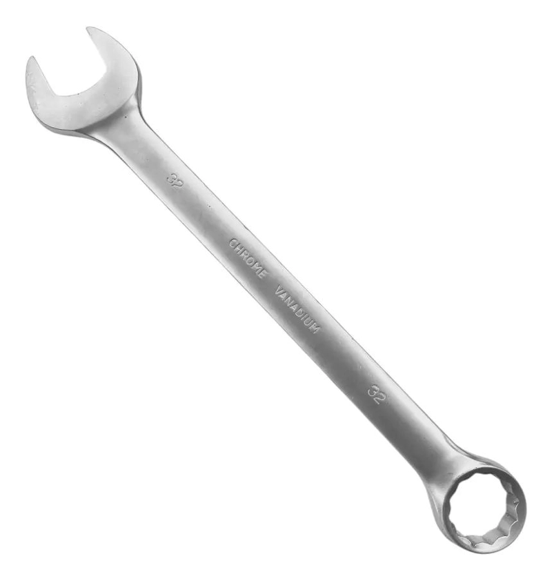 LLAVE PUNTA CORONA 32 MM ACERO CROMADO - 1