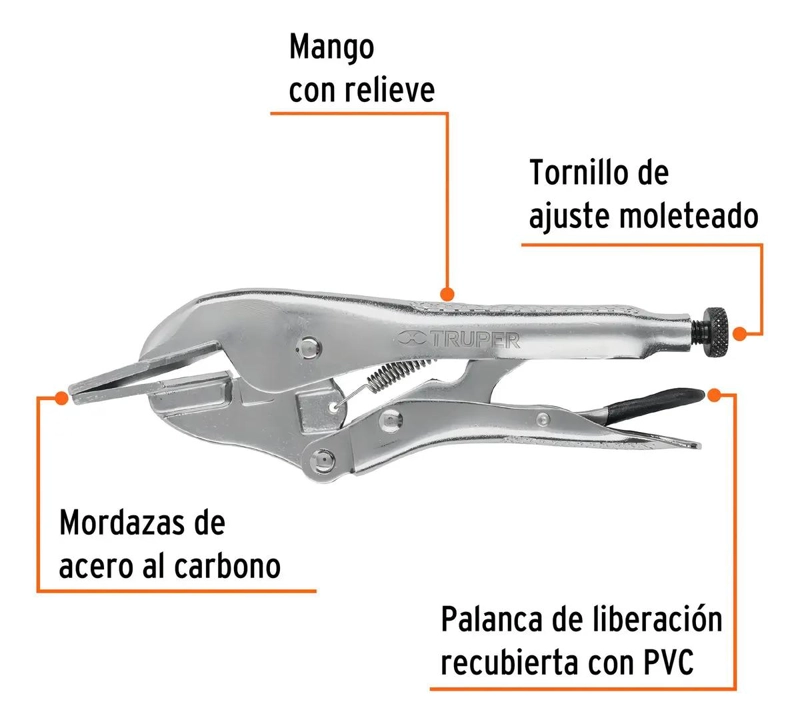 PINZA DE PRESION AUTOAJUSTABLE 8 PULGADAS - 6