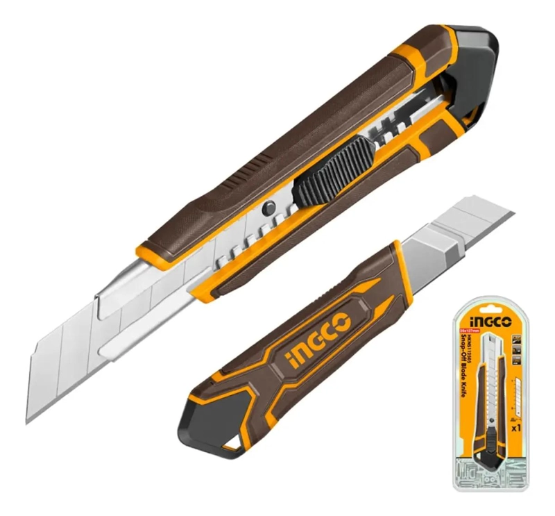 CUCHILLO DE CARTON CON HOJA RETRACTIL 200 MM - 1