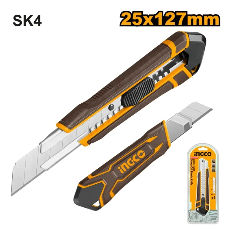 CUCHILLO DE CARTON CON HOJA RETRACTIL 200 MM - 2