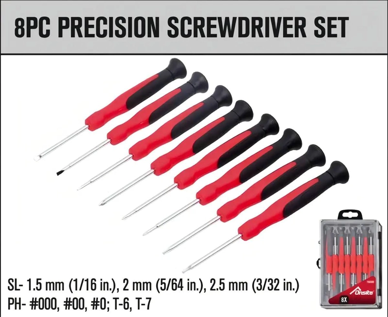 CONJUNTO DE ATORNILLADORES 8 PZAS PRECISION - 2