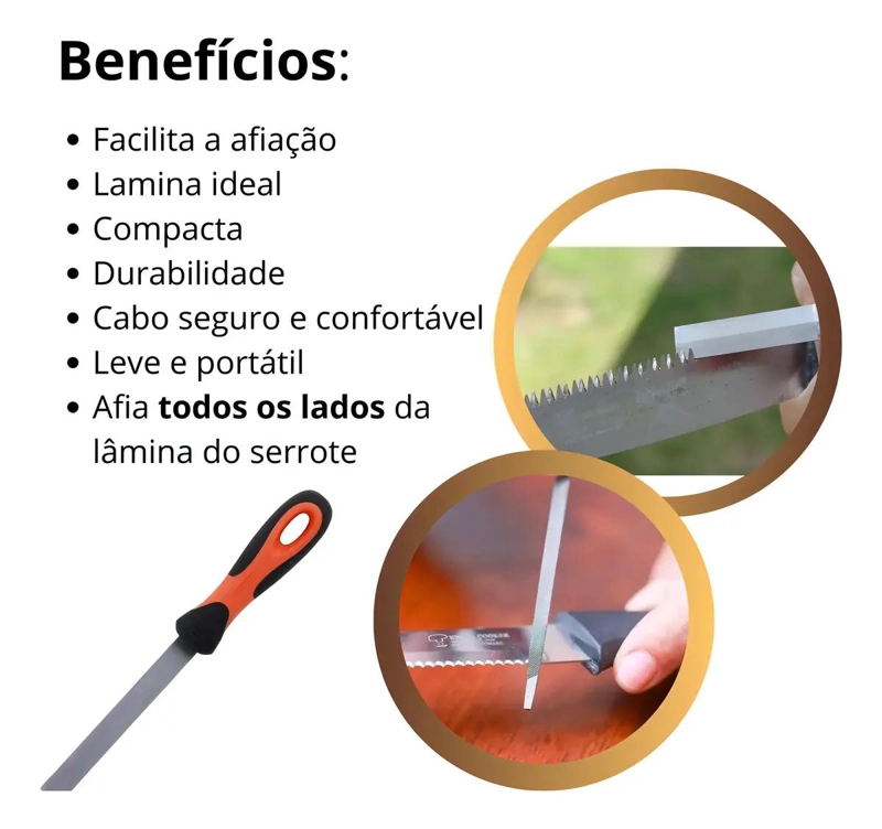 LIMA TRIANGULAR PARA AFILAR SIERRAS DE PODAR - 5