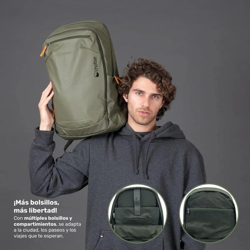 MOCHILA URBANA IMPERMEABLE 22L CON PORTA NOTEBOOK - 4