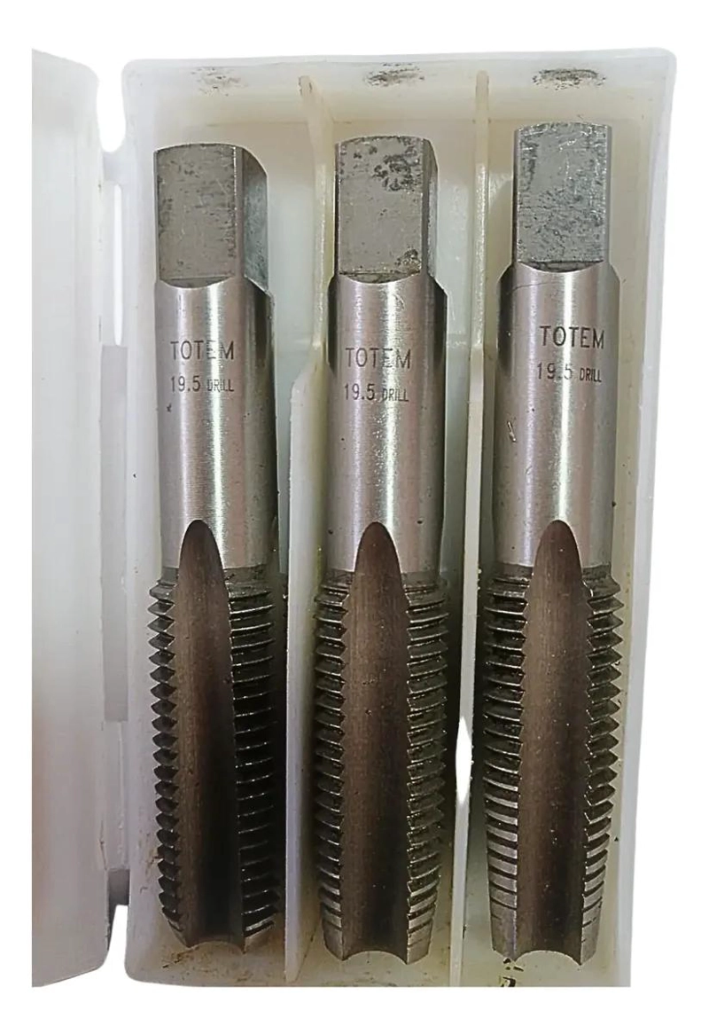 KIT DE MACHOS A/C M10 PASO 1.50 SET 3 PIEZAS - 3