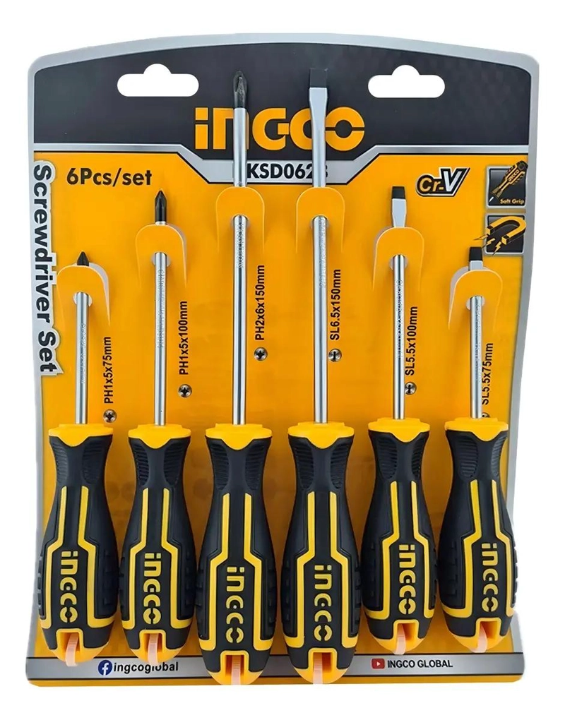 SET DE 6 DESTORNILLADORES ERGONOMICOS - 3