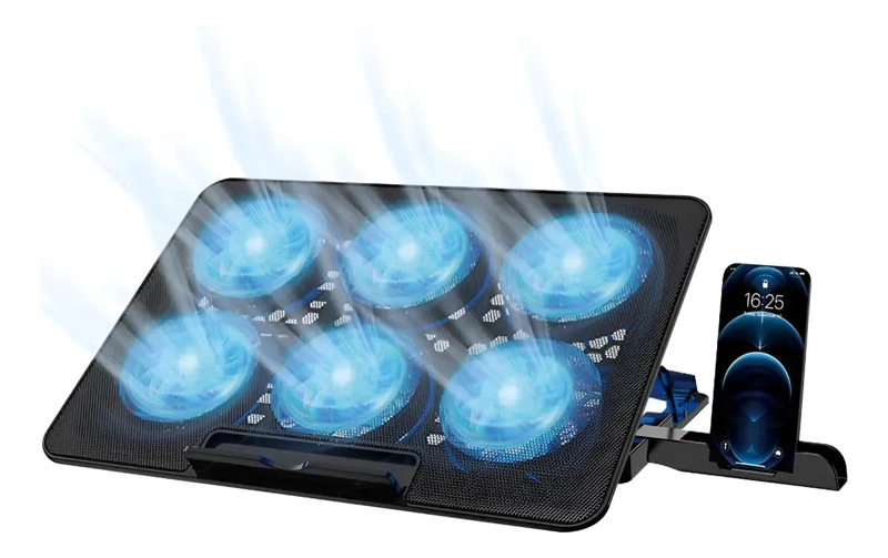 GENÉRICO COOLER EXTERNO PARA COMPUTADORA CON 6 VENTILADORES 15,8'