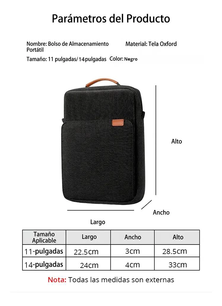 BOLSO FUNDA VERTICAL PARA NOTEBOOK 11 Y 13 PULGADAS - 4